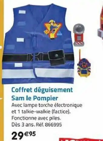 La Grande Récré Coffret Déguisement Sam Le Pompier offre