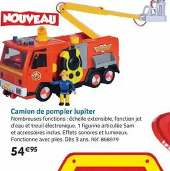 La Grande Récré Camion de Pompier Jupiter offre