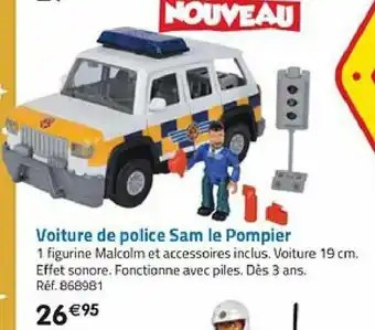 Voiture de Police Sam Le Pompier