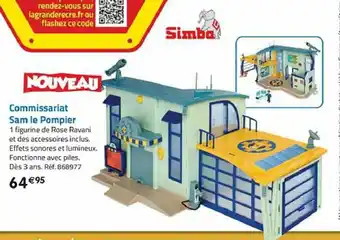 La Grande Récré Commissariat Sam Le Pompier offre