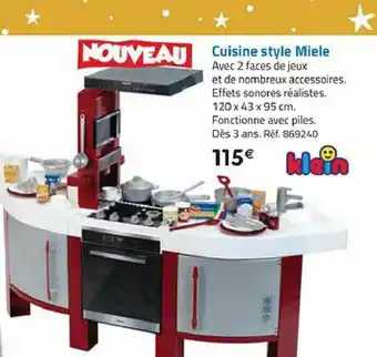 La Grande Récré Cuisine Style Miele offre