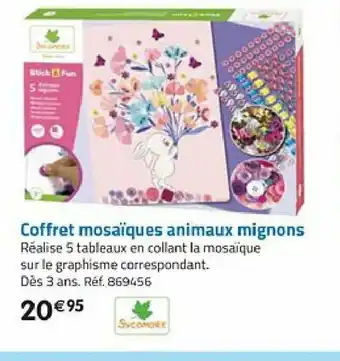 La Grande Récré Coffret Mosaiques Animaux Mignons offre