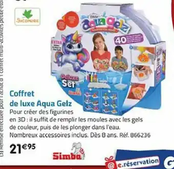 La Grande Récré Coffret De Luxe Aqua Gelz offre