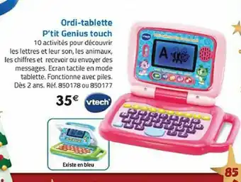 Ordi-Tablette p'tit Genius Touch