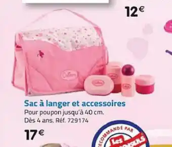 La Grande Récré Sac a Langer Et Accessoires offre