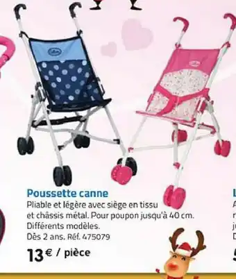 La Grande Récré Poussette Canne offre