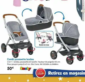 La Grande Récré Combi Poussette Landau offre