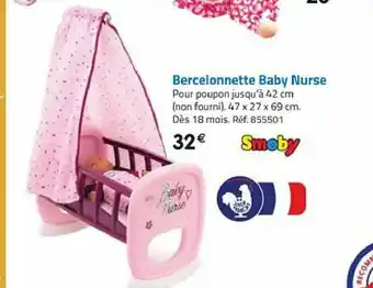 La Grande Récré Bercelonnette Baby Nurse offre