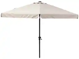 Weldom Parasol pied central NATERIAL Avea taupe hexagonal, L.296 x l.296 cm offre