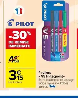 Carrefour 4 rollers <<Frixion ball>> offre