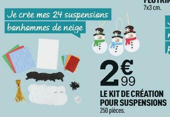 Centrakor Le kit de création pour suspensions offre