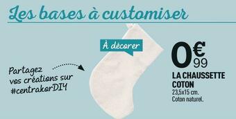 Centrakor La chaussette coton offre