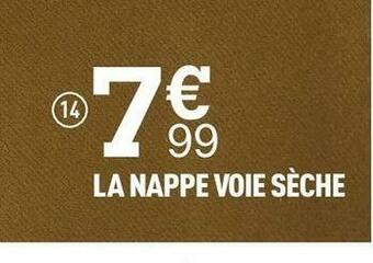 Centrakor La nappe voie sèche offre