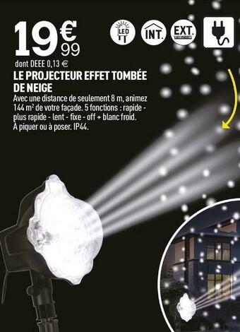 Centrakor Le projecteur effet tombée de neige offre