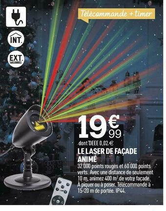 Centrakor Le laser de façade animé offre
