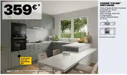 Brico Dépôt CUISINE "COLINE" VERT SAUGE offre