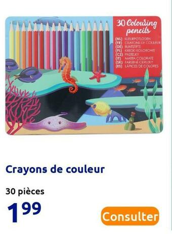 Action Crayons de couleur offre