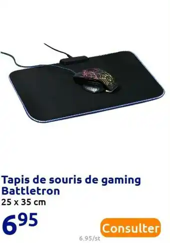 Action Tapis de souris de gaming battletron offre