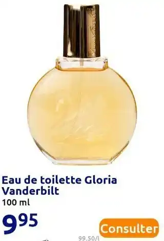Action Gloria vanderbilt eau de toilette offre