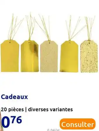 Action Cadeaux offre