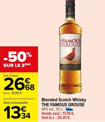 Carrefour Blended Scotch Whisky THE FAMOUS GROUSE offre