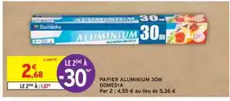 Intermarché DOMEDIA PAPIER ALUMINIUM 30M offre