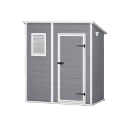E.Leclerc Abri jardin resine - monopente - 2m2 - gris premium 64sp - 12-922518 - keter offre
