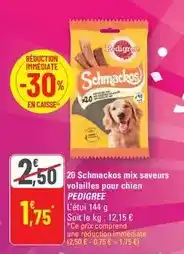 Auchan Supermarché 2 croissants + 2 pains au chocolat + 2 chaussons aux pommes + 2 pains aux raisins pur beurre offre
