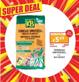 Trafic TERREAU UNIVERSEL offre