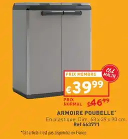 Trafic ARMOIRE POUBELLE* offre