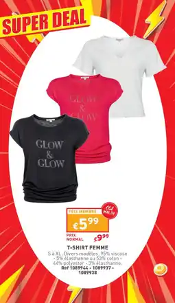Trafic T-SHIRT FEMME offre