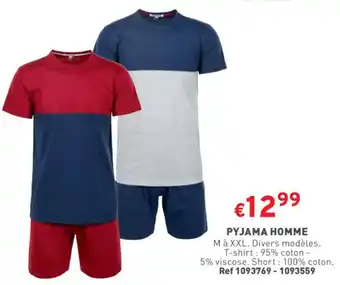 Trafic PYJAMA HOMME offre