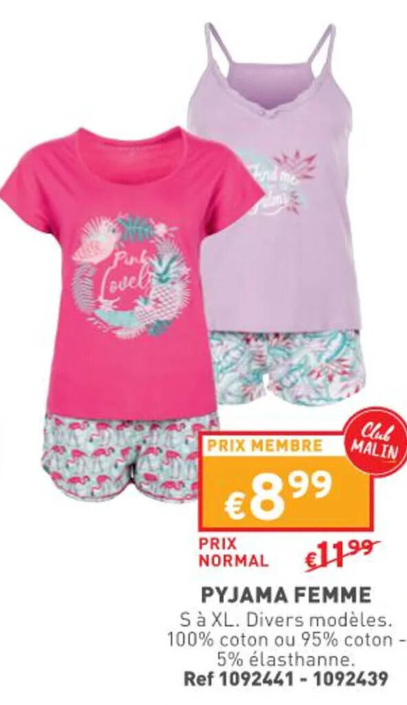 Pyjama femme trafic sale