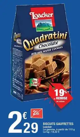 Carrefour Loacker - biscuits gaufrettes offre