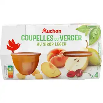 Auchan Coupelles Du Verger Au Sirop Léger Auchan offre