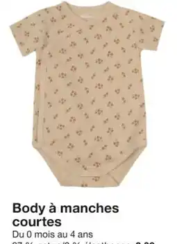 Zeeman Body à manches courtes offre