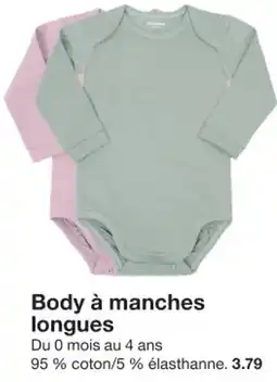 Zeeman Body à manches longues offre