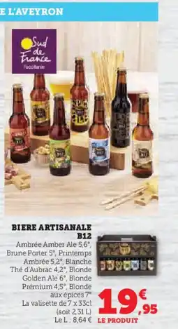Super U BIERE ARTISANALE B12 offre