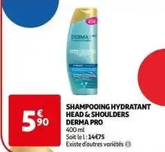 Auchan Head & shoulders - shampooing hydratant derma pro offre