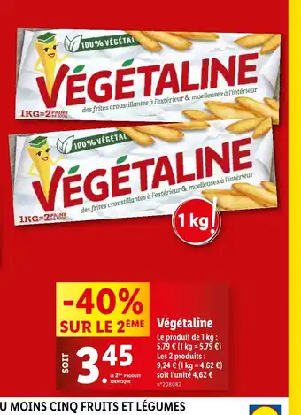 Lidl Végétaline offre