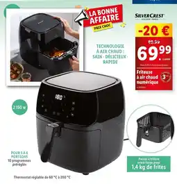 Lidl SILVERCREST Friteuse à air chaud numérique offre