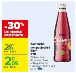 Kombucha non pasteurisé Bio(s) KYO