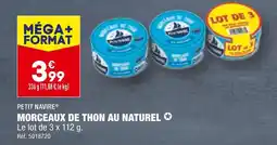 ALDI PETIT NAVIRE MORCEAUX DE THON AU NATUREL offre