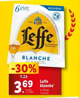 Lidl Leffe Leffe Blanche offre