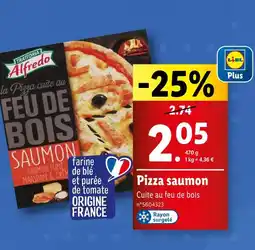 Lidl Trattoria Alfredo Pizza saumon offre