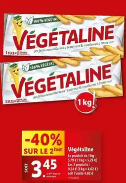 Lidl Végétaline offre