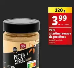 Lidl Mister choc - pâte à tartiner source de protéines offre