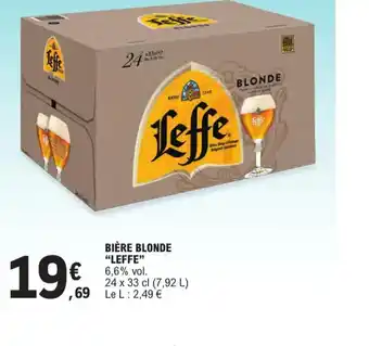 E.Leclerc BIÈRE BLONDE "LEFFE offre