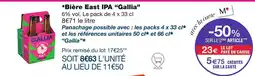 Monoprix Gallia Bière East IPA offre