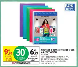 Intermarché Hyper PROTEGE-DOCUMENTS 200 VUES A4 POLYVISION OXFORD offre